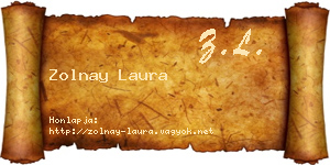 Zolnay Laura névjegykártya